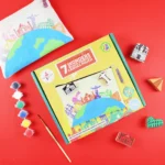 7 Wonders Block Painting Canvas Pouch Activity Kit