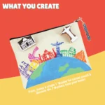 7 Wonders Block Painting Canvas Pouch Activity Kit