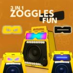 Be Cre8v Boom Bot DIY Bluetooth Speaker Kit with Microphone, LED Light Show, STEAM Learning Toy for Kids