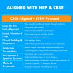 Be Cre8v Boom Bot DIY Bluetooth Speaker Kit with Microphone, LED Light Show, STEAM Learning Toy for Kids