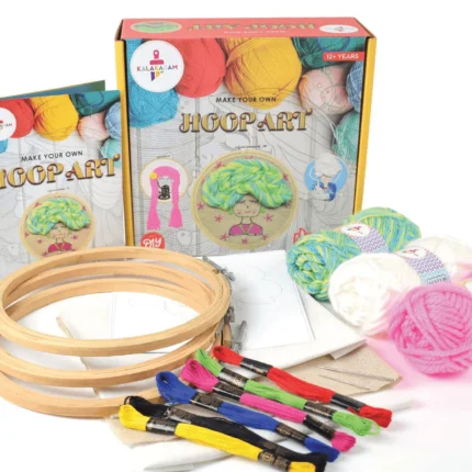 Hoop Art Embroidery Kit | Knitting Craft | Decorative Hoops