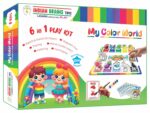 My Color World 6-in-1 Play Kit, Educational Learning Set with Magnetic Objects, Coloring Activities, Card Game for Ages 3-6 Years