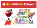 My Color World 6-in-1 Play Kit, Educational Learning Set with Magnetic Objects, Coloring Activities, Card Game for Ages 3-6 Years