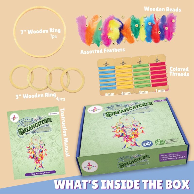 Kalakaram DIY 5-Ring Dream Catcher Kit