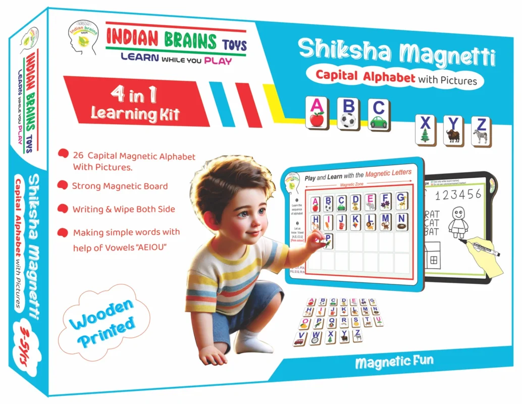 Shiksha Magnetti Capital alphabet with Pictures