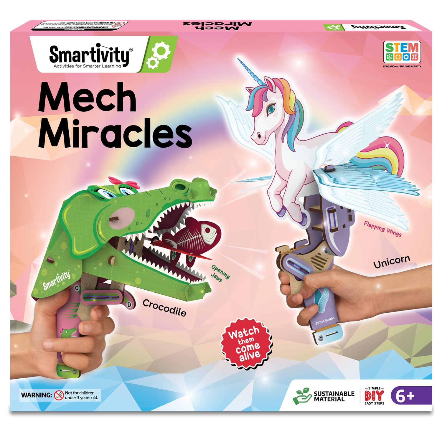 Smartivity 2in1 Animals I Magical Unicorn & Cute Crocodile