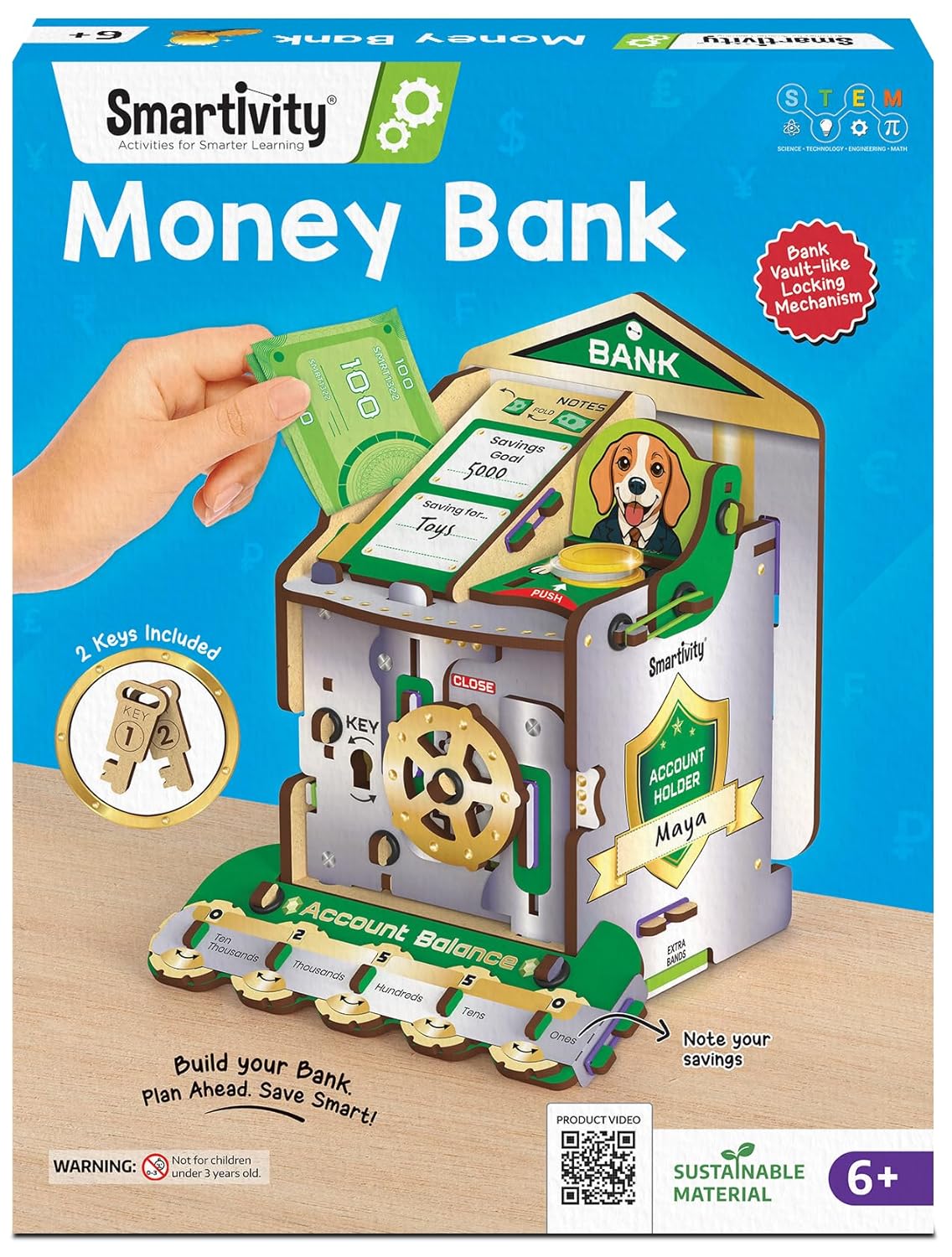 Smartivity DIY Pigg Money Bank for Kids Ages 6-12 Years