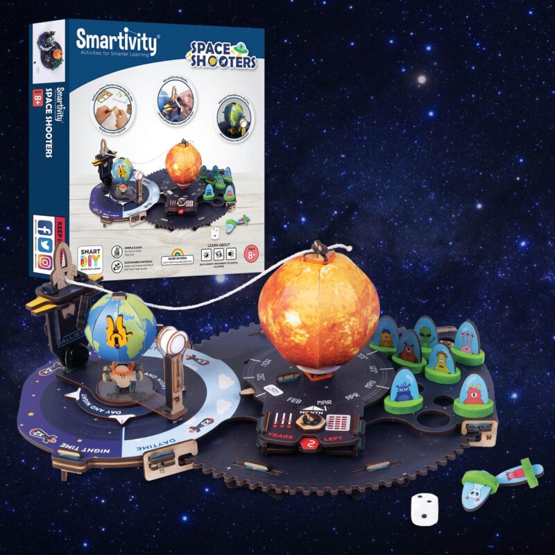Smartivity Earth-Sun-Moon Space Toy for Kids 8-10-12-14 Years Old | Interactive 3D Model Kit
