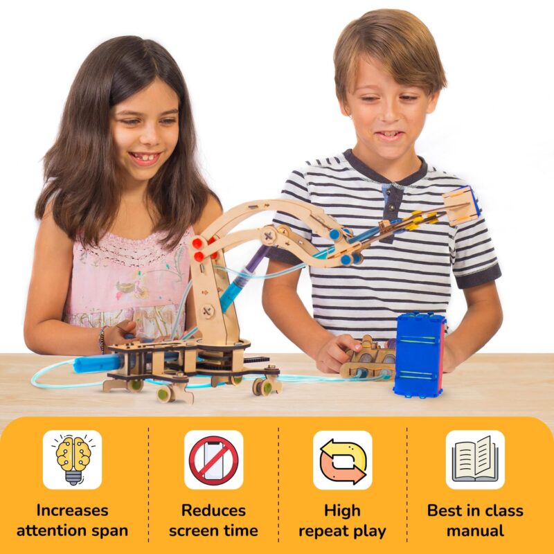 Smartivity Hydraulic Crane, STEM DIY F