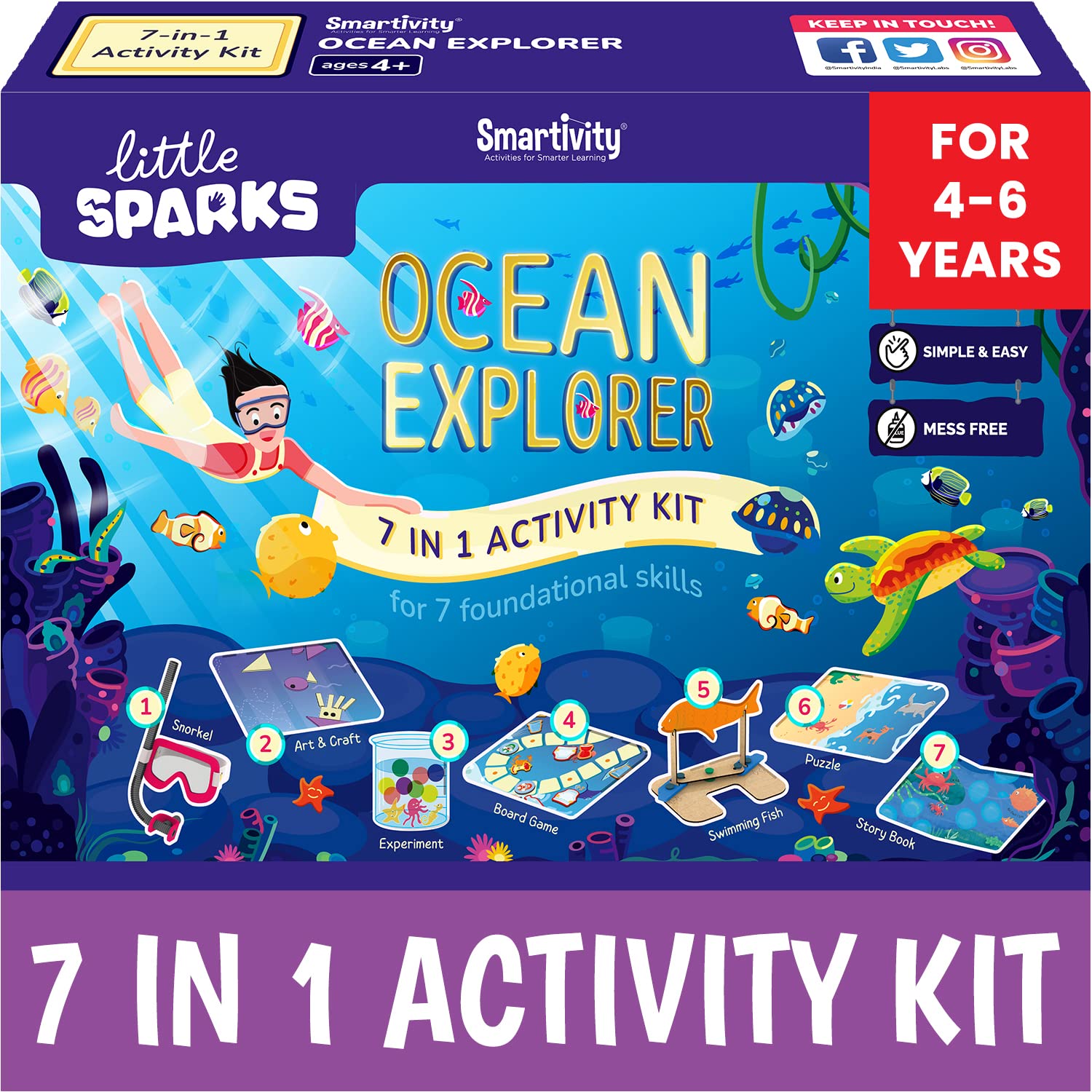 Smartivity Ocean Explorer Activity Kit For 4 To 6 Years Kids