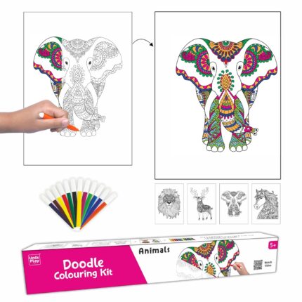 UnikPlay-Doodle-Colouring-Kit-for-Kids-animals
