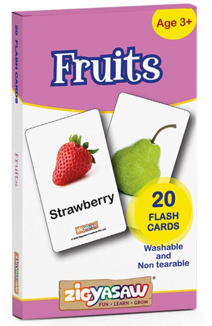 ZiGYASAW Fruits Flash Cards, Multicolour