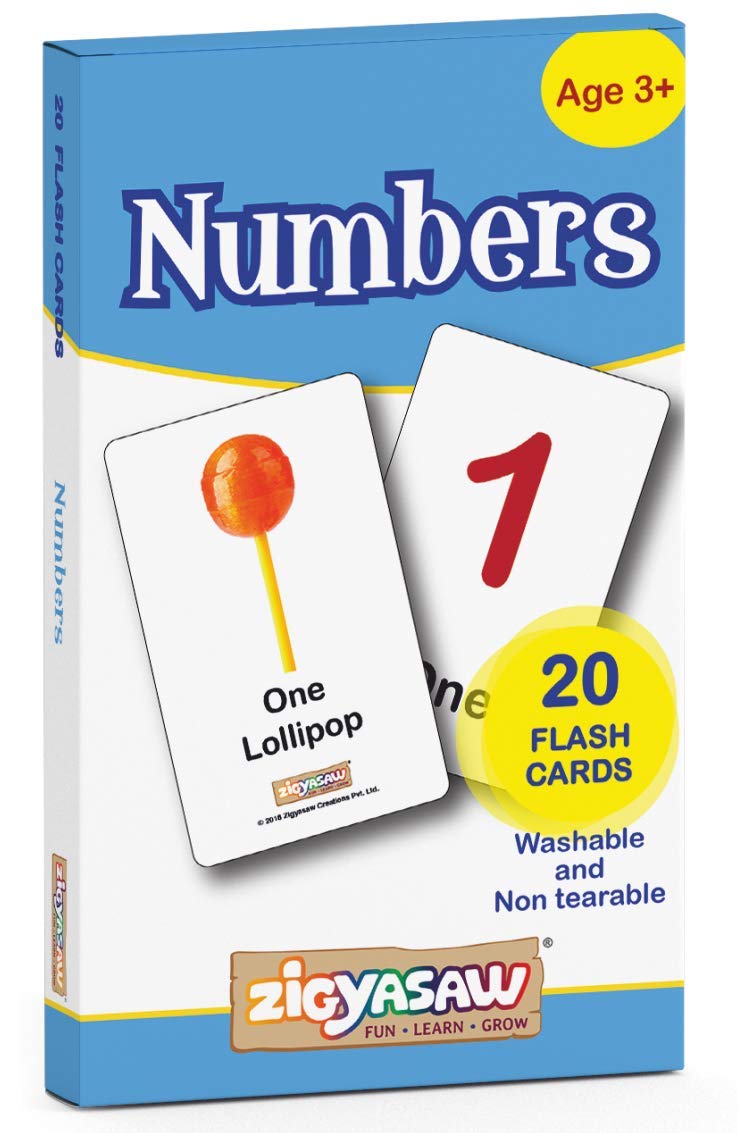 Zigyasaw Numbers Flash Cards for Kids Early Learning Zigyasaw Numbers Flash Cards for Kids Early Learning | Easy & Fun Way of Learning