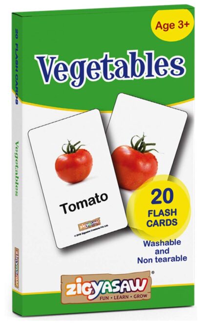 Zigyasaw Vegetables Flash Cards