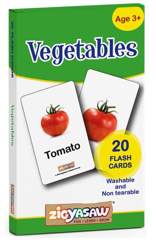Zigyasaw Vegetables Flash Cards