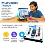 50-in-1 STEM Robotics Kit for Kids 8–14 | Build Robots & Smart Gadgets | Learn Coding with Scratch, Python & IoT | Educational Toy with Sensors & Motors