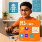50-in-1 STEM Robotics Kit for Kids 8–14 | Build Robots & Smart Gadgets | Learn Coding with Scratch, Python & IoT | Educational Toy with Sensors & Motors